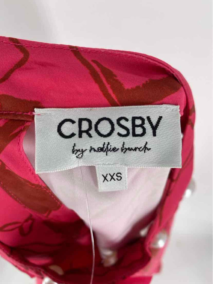 Size XXS CROSBY PINK PRINT Dress