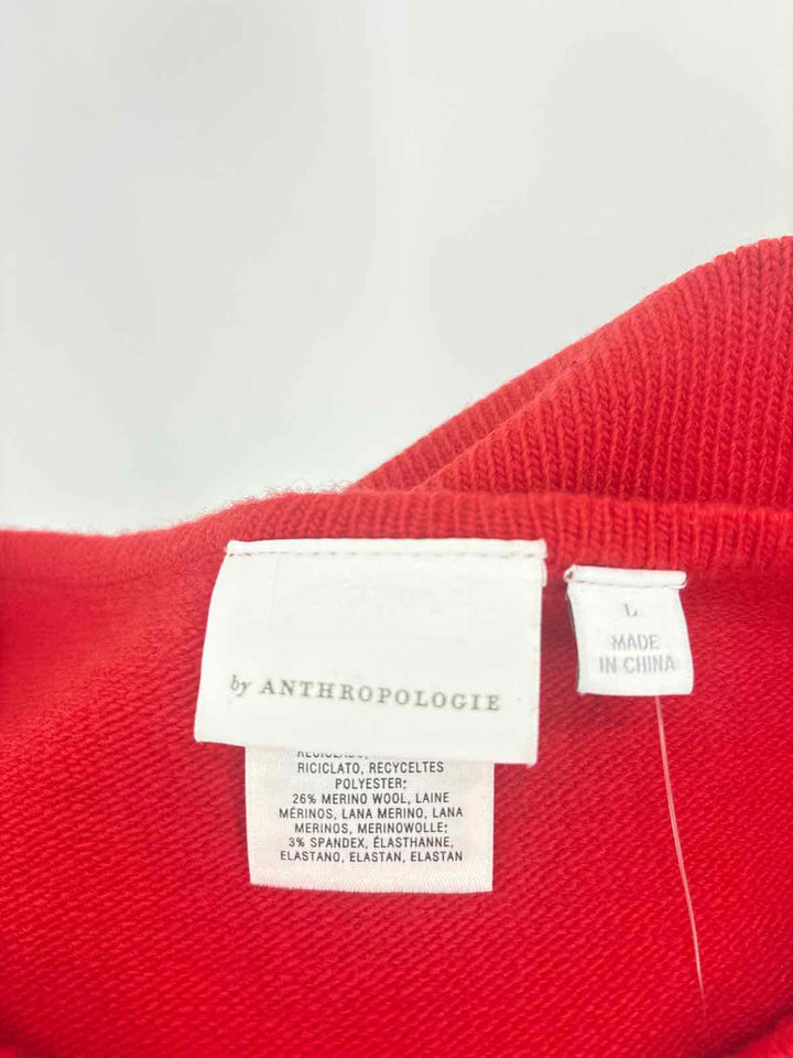 Size L Anthropologie Red Shirt