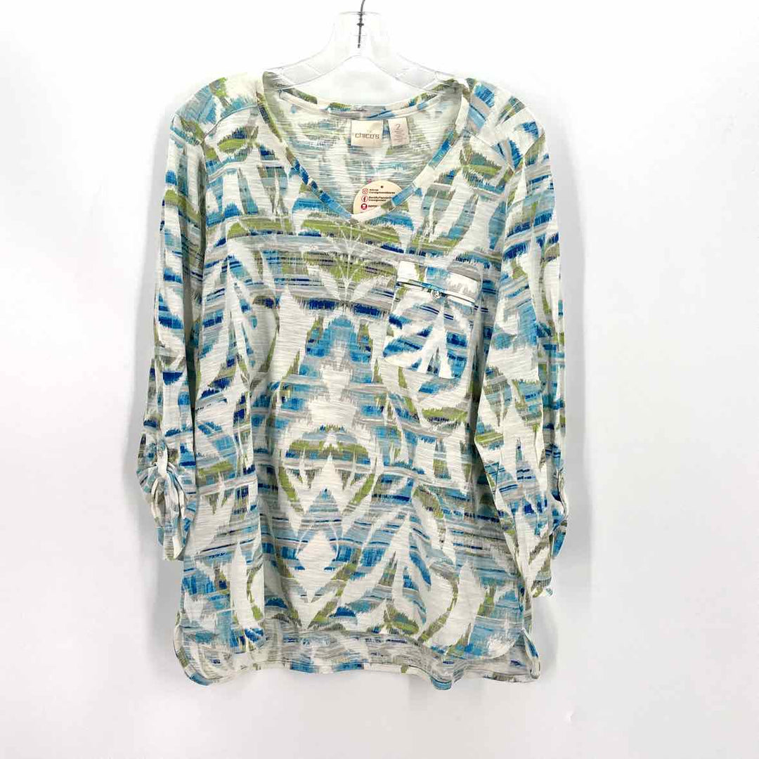 Size L Chico's Ivory Shirt