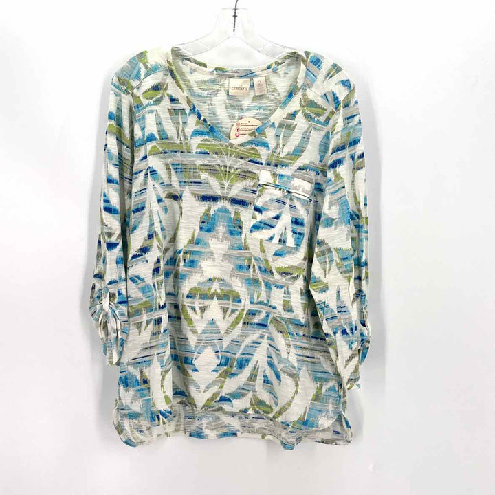 Size L Chico's Ivory Shirt
