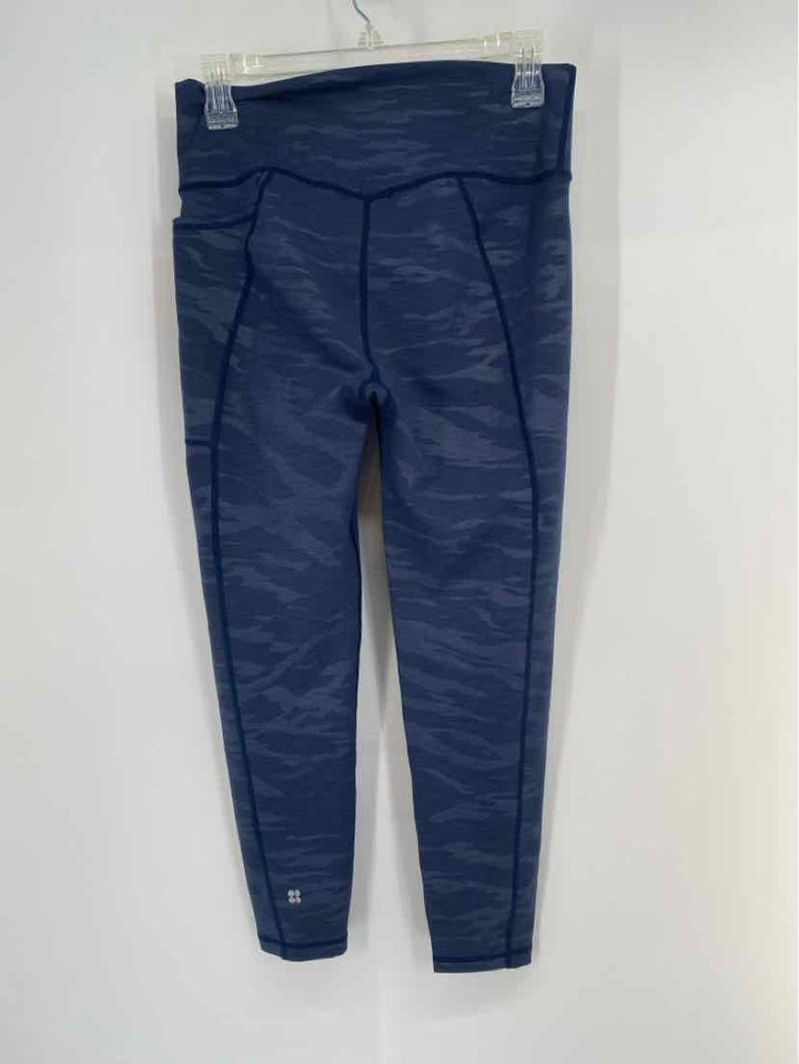 Size L SWEATY BETTY Navy Print Pants