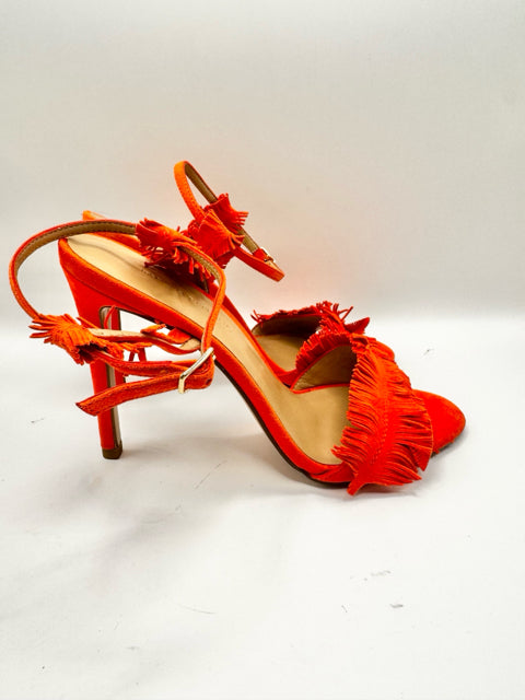 Shoe Size 7.5 Banana Republic Orange Leather Sandals