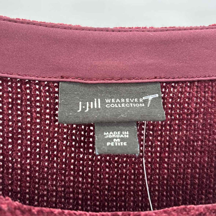 Size M J JILL Wine Shirt