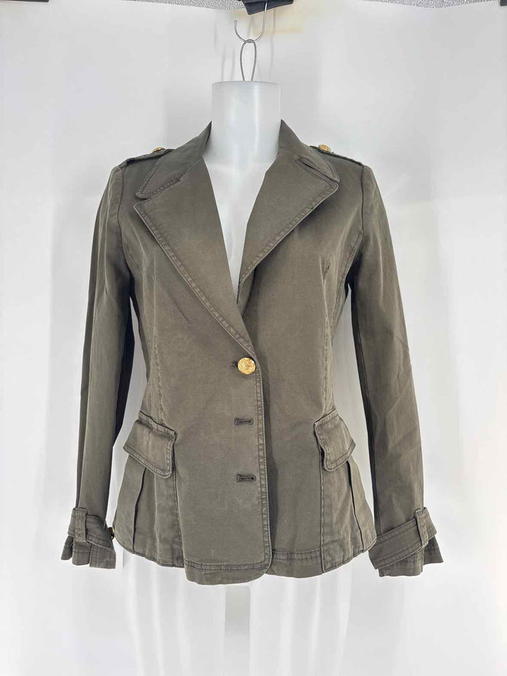 Size 6 White House Black Market Olive Jacket
