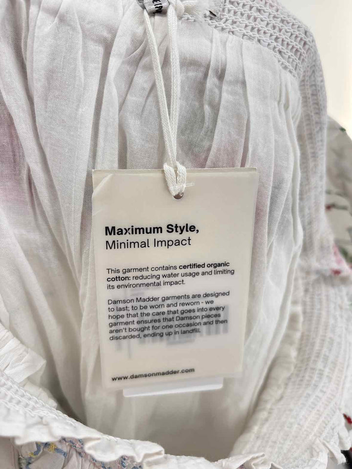 Size 12 White Print Shirt