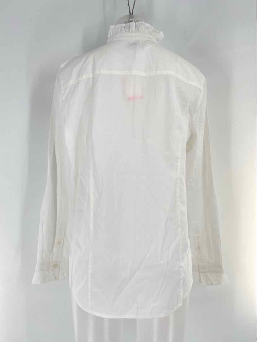 Size L J Crew White Cotton Shirt