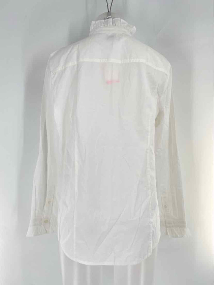 Size L J Crew White Cotton Shirt