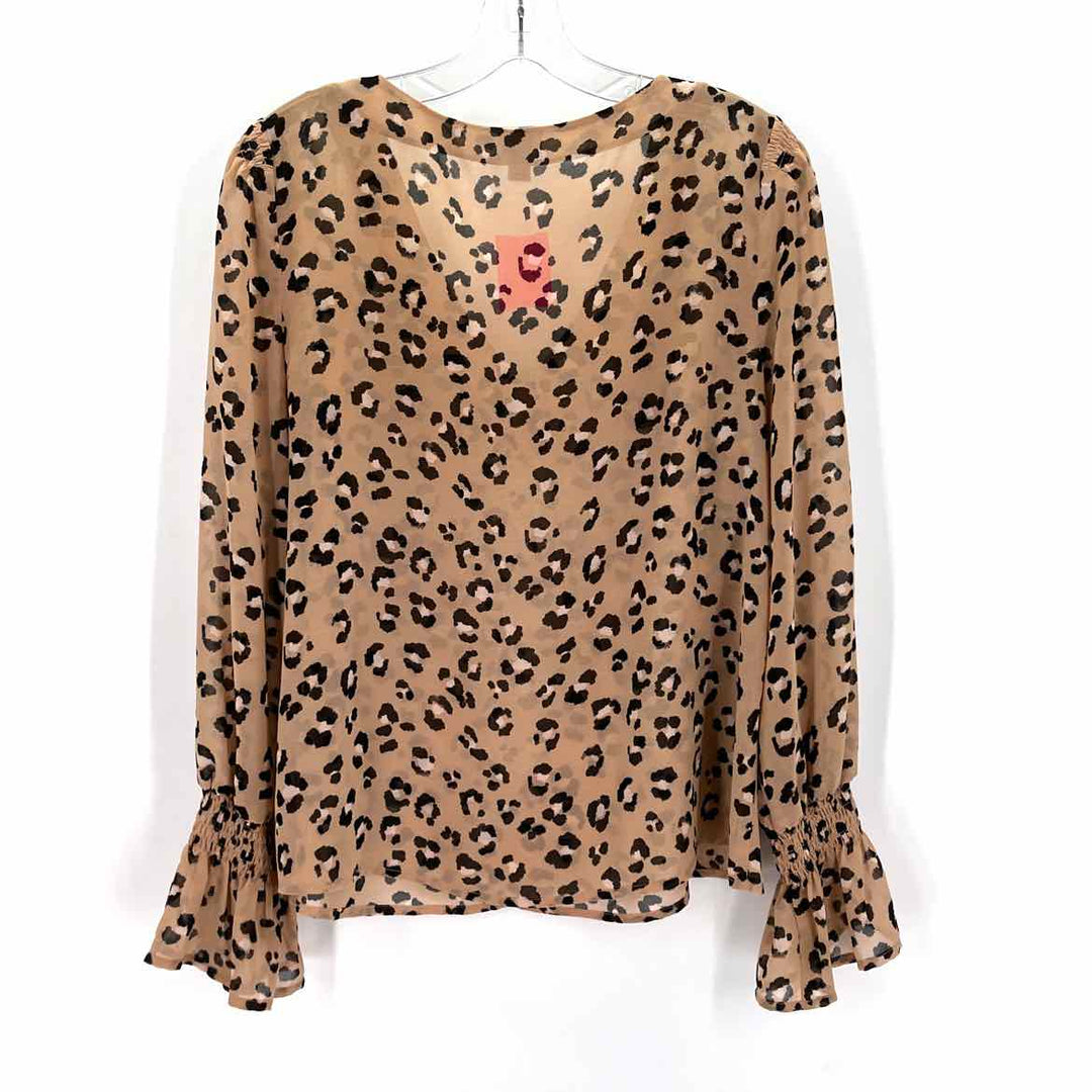 Size M A NEW DAY Brown Print Shirt