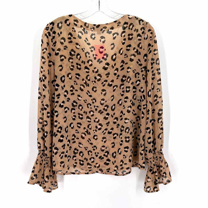 Size M A NEW DAY Brown Print Shirt