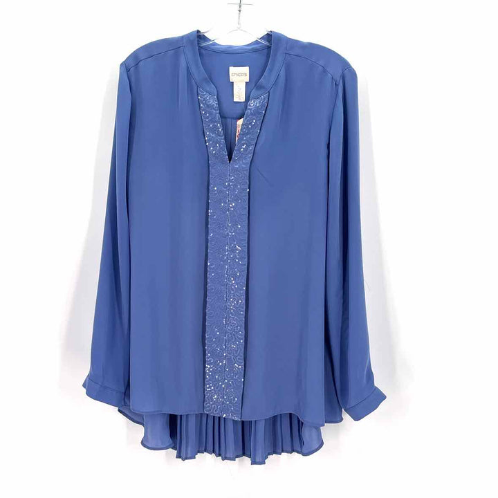 Size L Chico's Light Blue Shirt