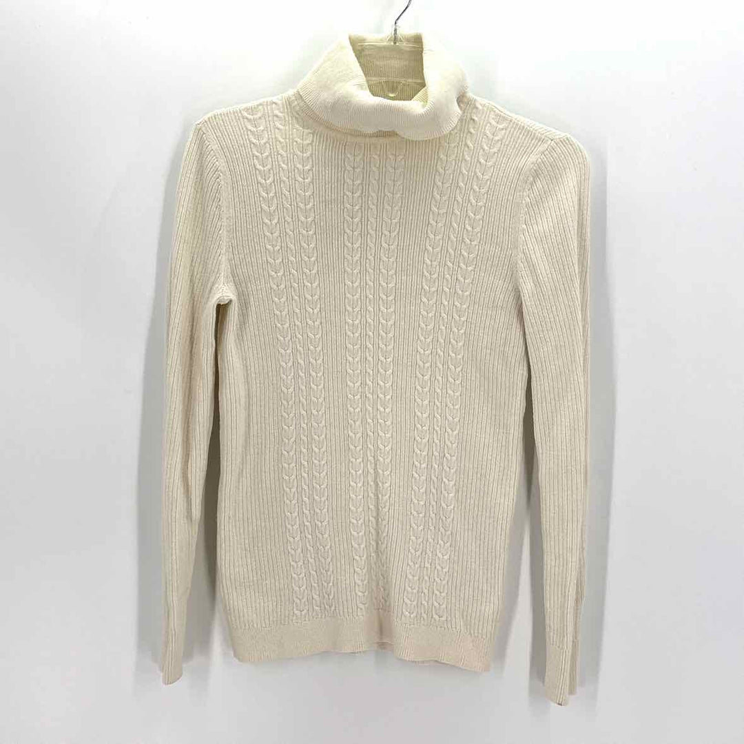 Size S Talbots Cream Knit Sweater