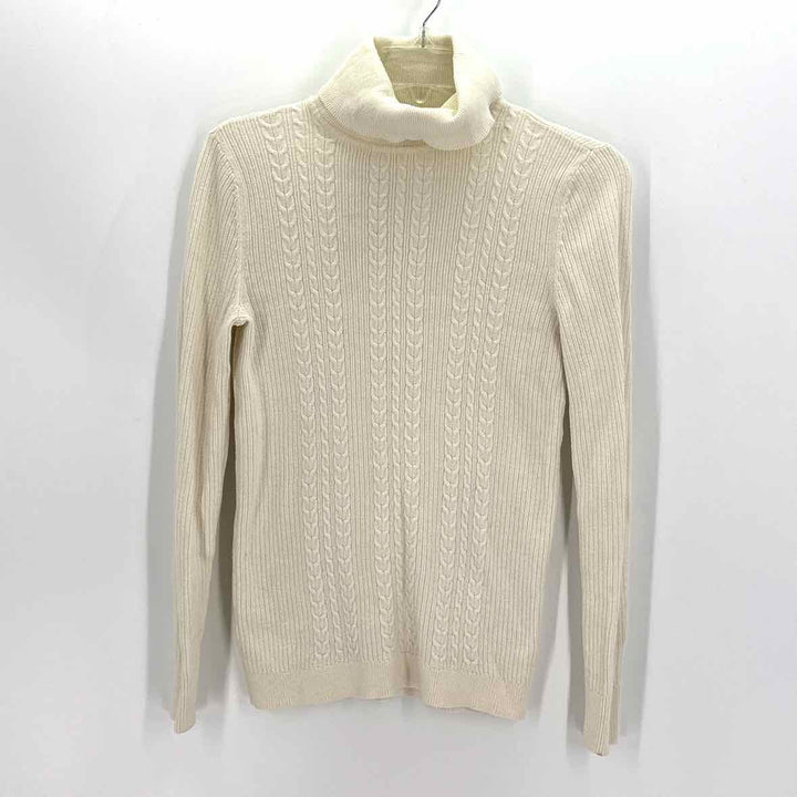 Size S Talbots Cream Knit Sweater
