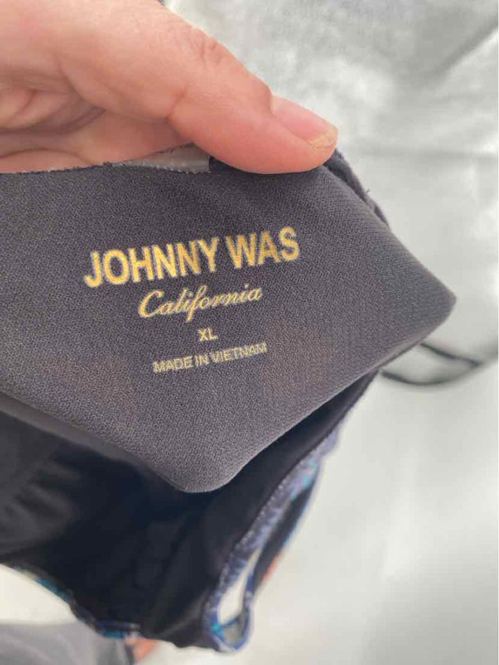 Size XL Johnny Was Navy Print Swimsuit