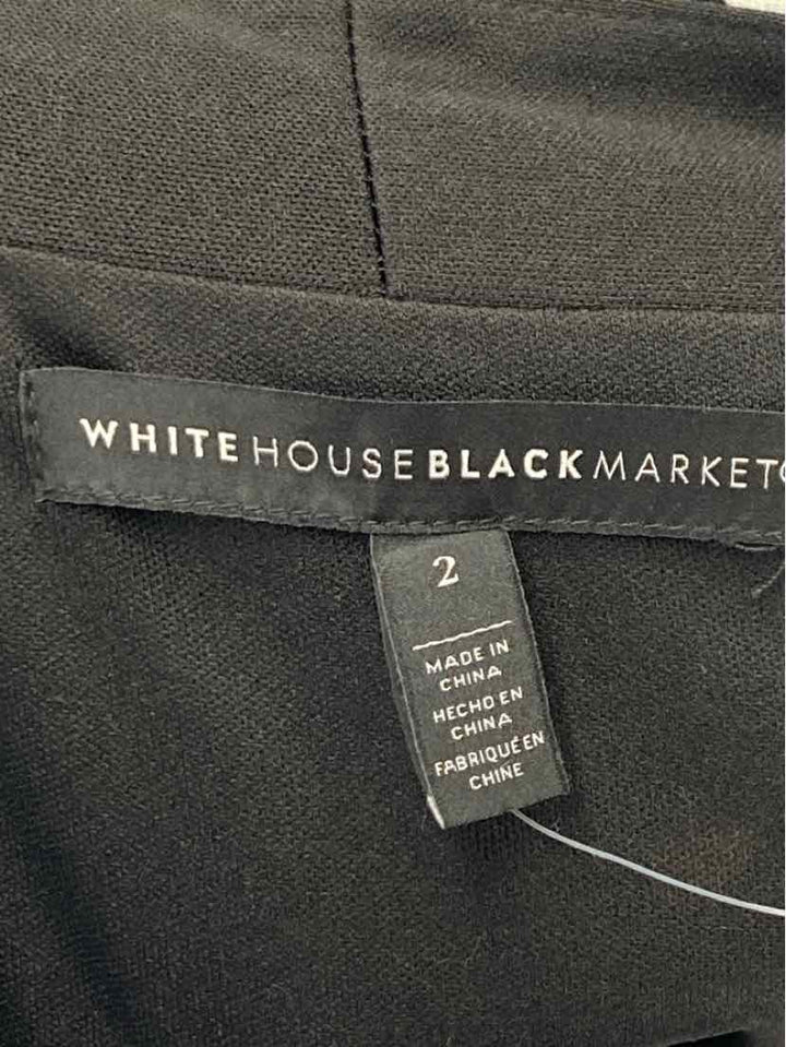 Size 2 White House Black Market Black/White Dress