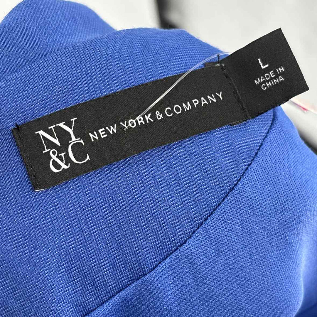 Size L NY & CO Blue Knit Dress
