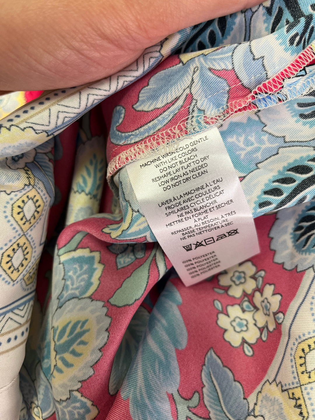 Size M MAEVE Fuschia Silk Shirt