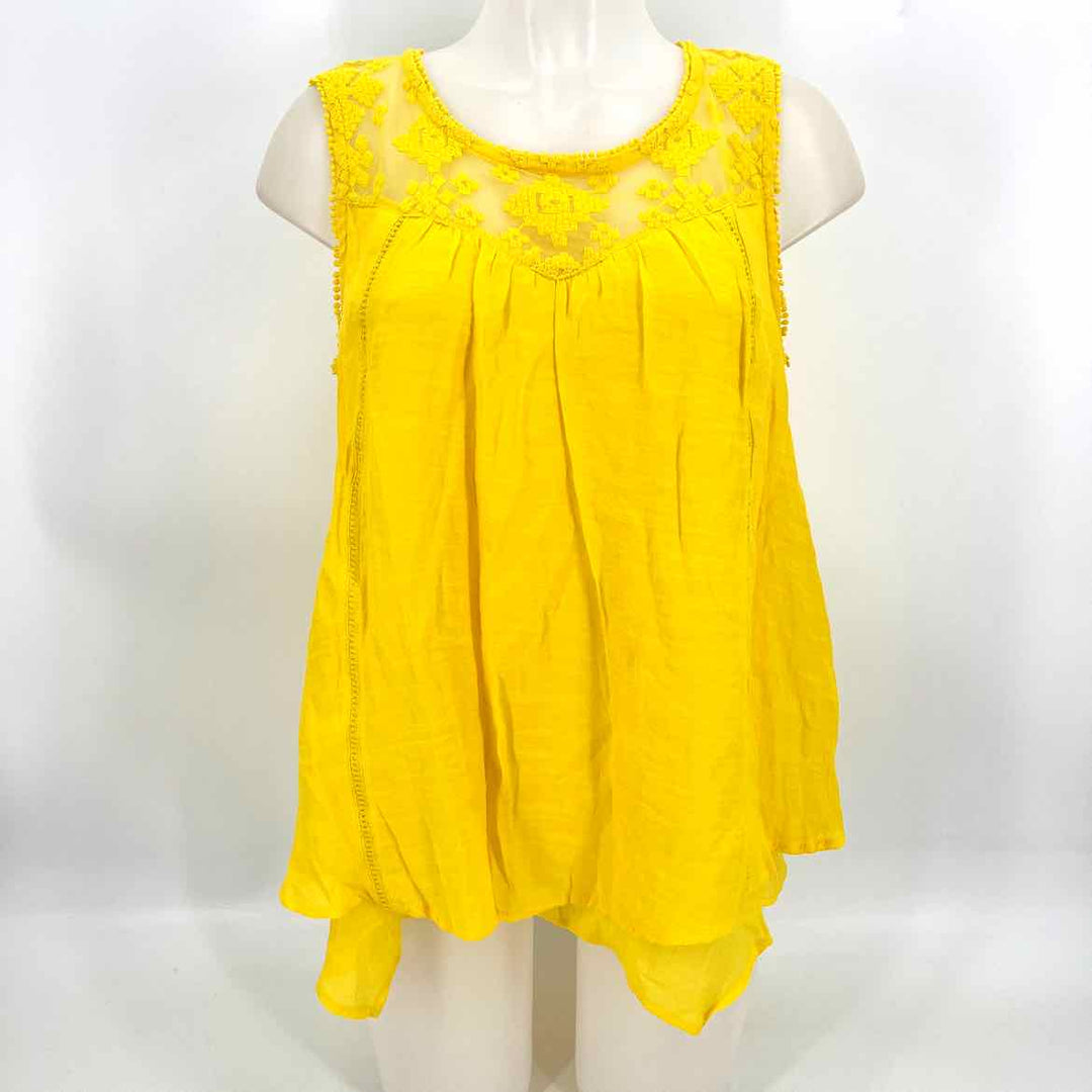 Size S Yellow Mesh Shirt