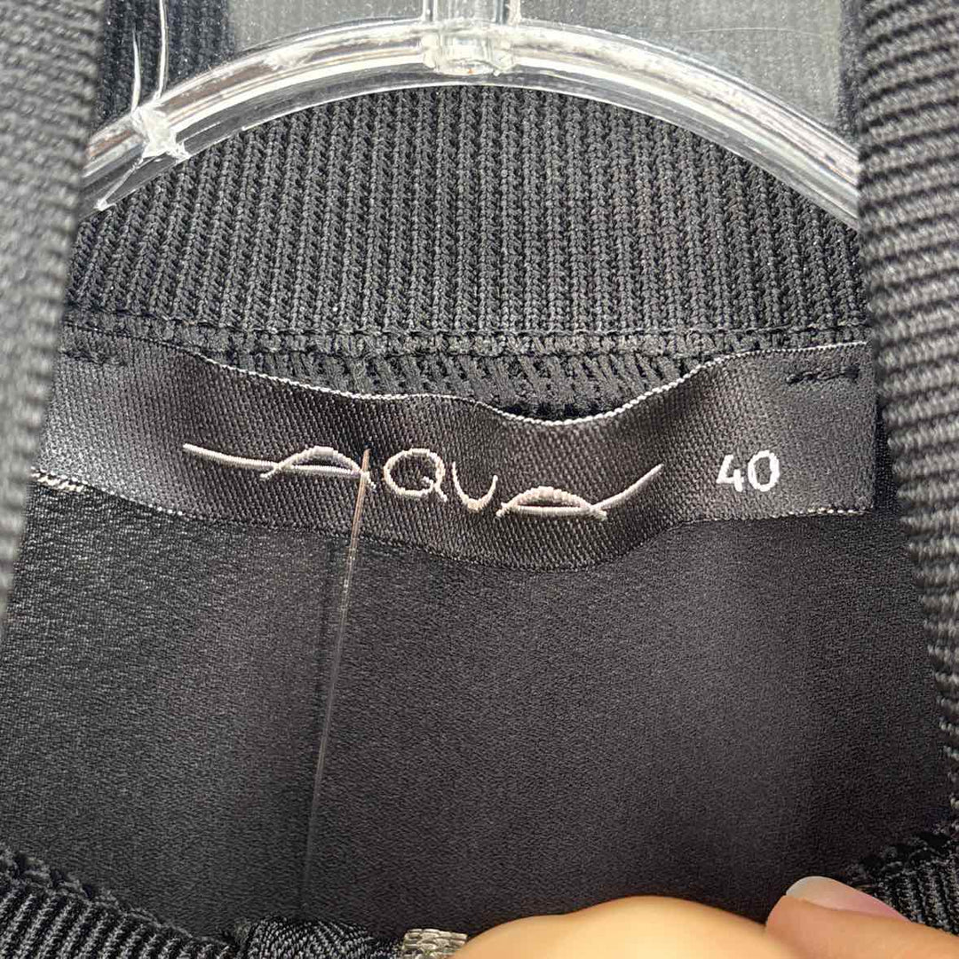 Size 8 AQUA Black Shirt