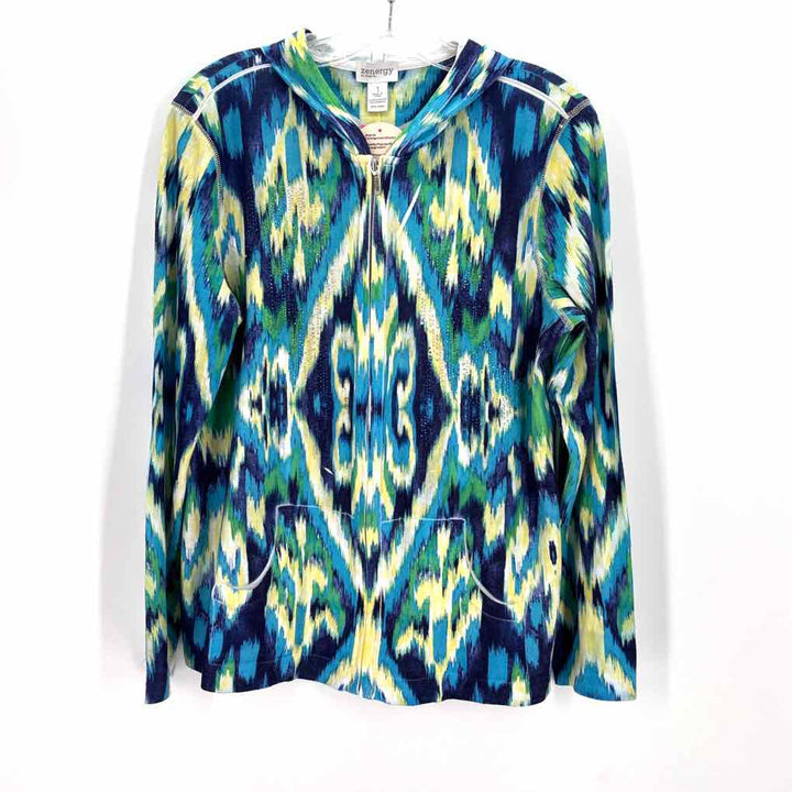 Size M Chico's Multi-Color Knit Jacket