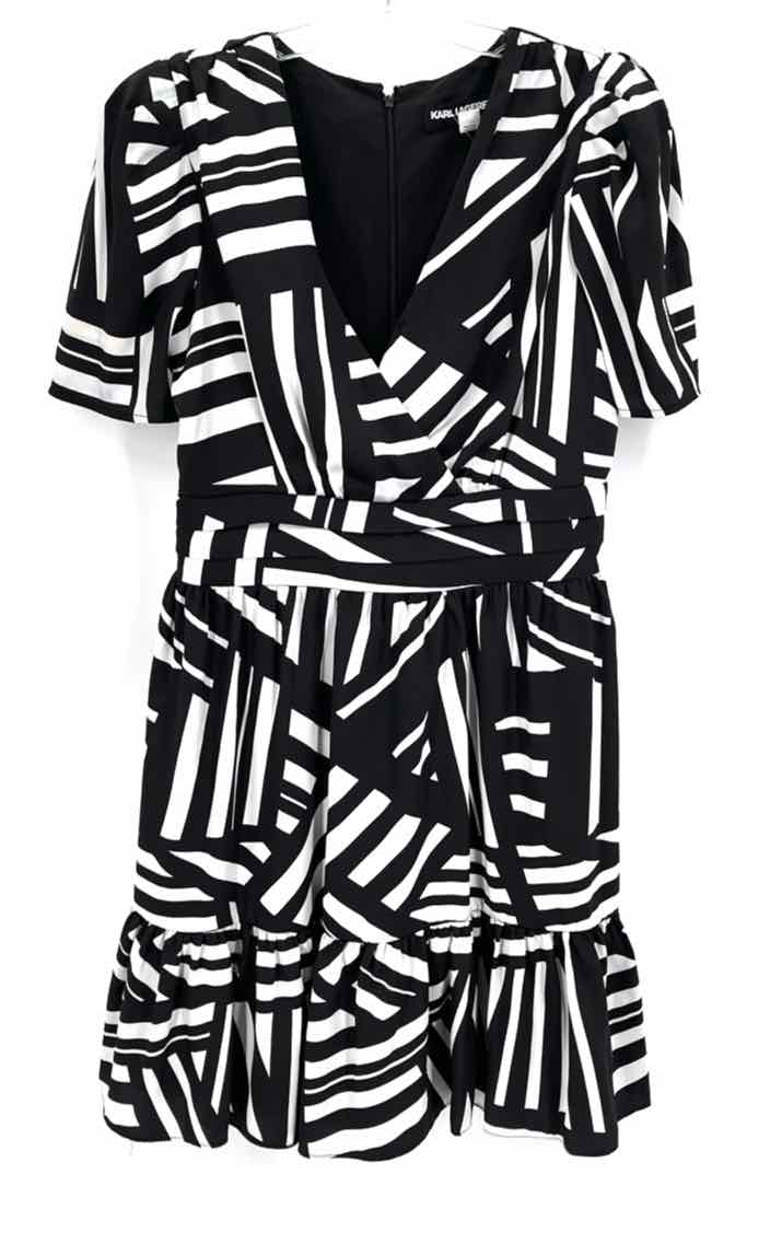 Size 8 KARL LAGERFELD Black Dress
