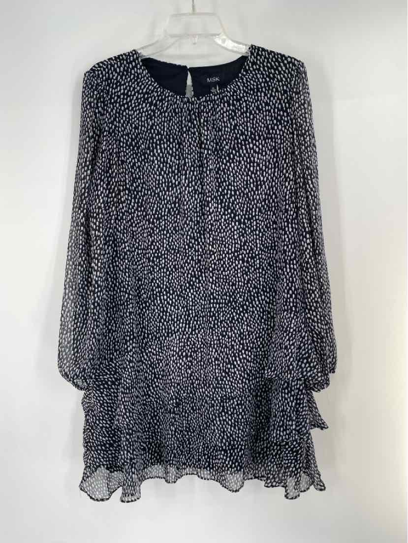 Size L MSK Black/White Dress