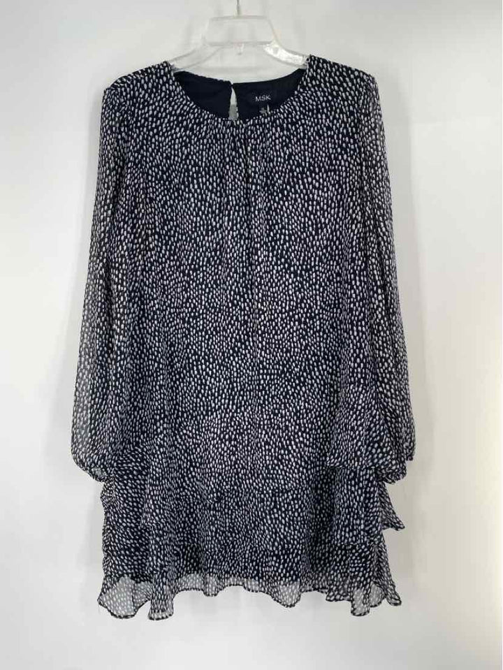Size L MSK Black/White Dress