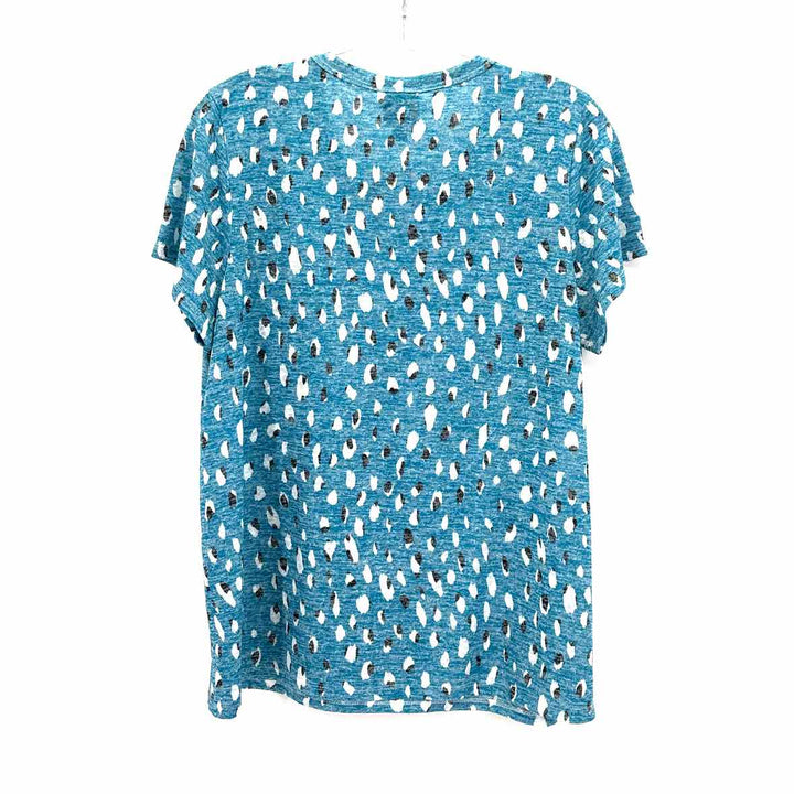 Size L BOBEAU Turquoise Knit Shirt