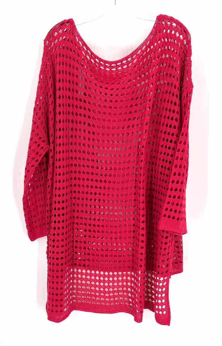 Size One Size Fuschia Knit Sweater
