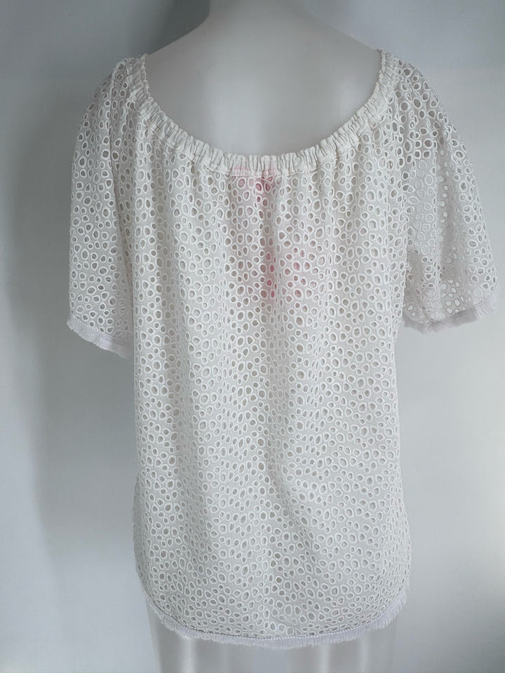 Size S Lilly Pulitzer White Lace Shirt