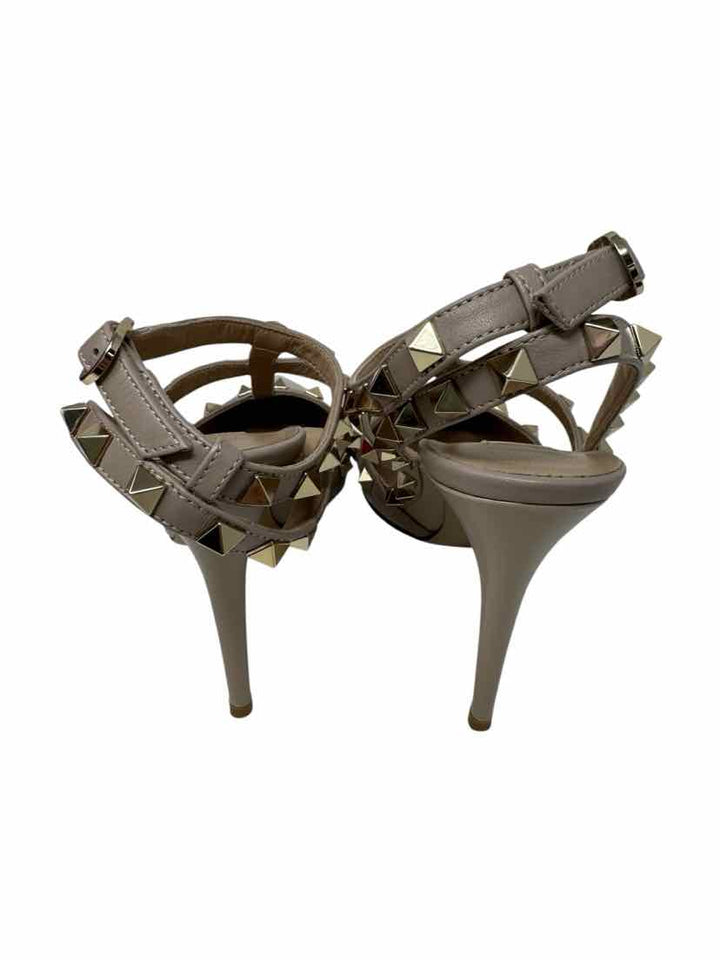 Shoe Size 8.5 VALENTINO Tan Luxury - Heels