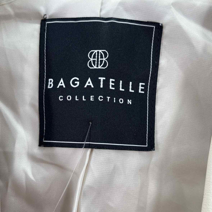 Size XL BAGATELLE Cream Faux Leather Jacket