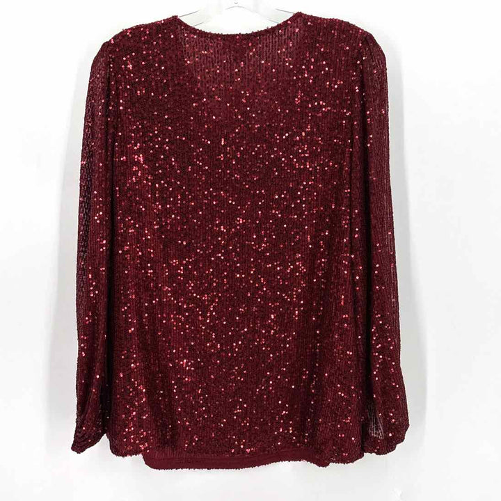 Size 8 Red Sequined Shirt