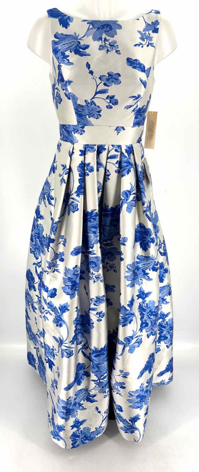 Size 2 ELIZA J Blue Print Dress