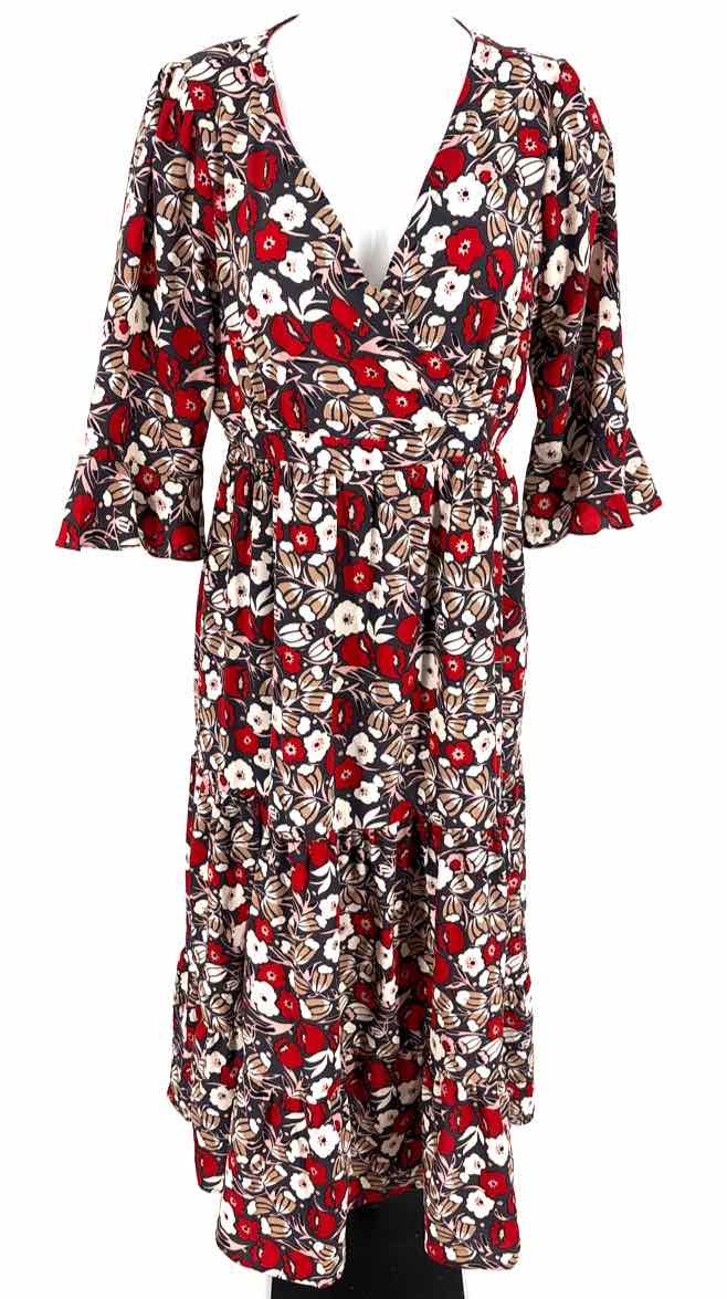 Size L gray print Dress