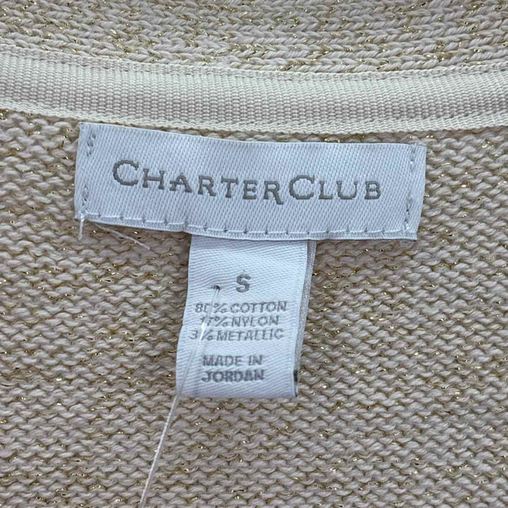 Size S CHARTER CLUB Cream Sweater