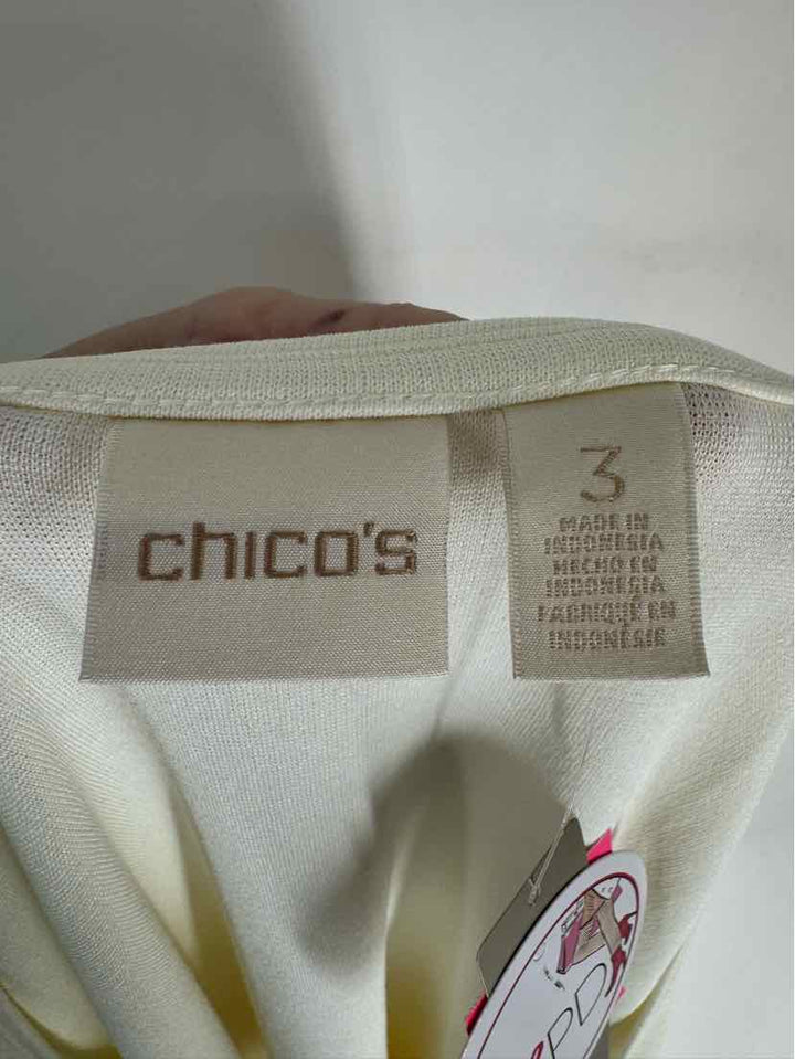 Size XL Chico's Cream Shirt