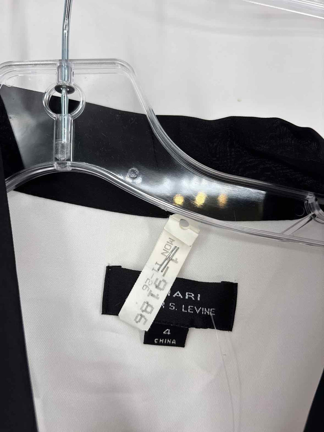 Size 4 TAHARI Black/White Dress