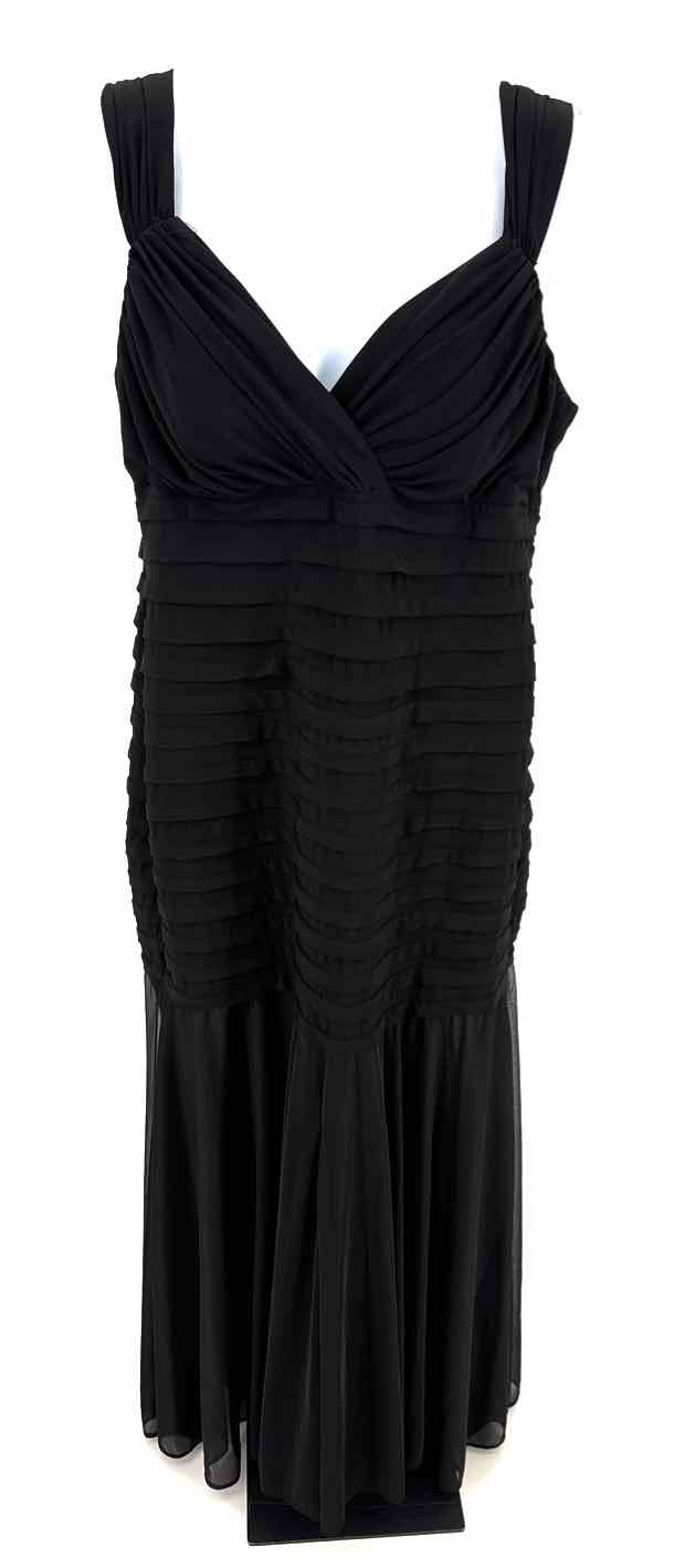 Size 16 R&M RICHARDS Black Chiffon Dress