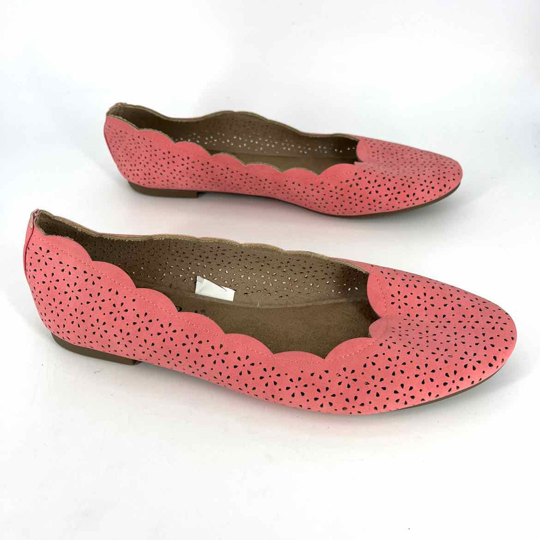 Shoe Size 10 Coral Flats