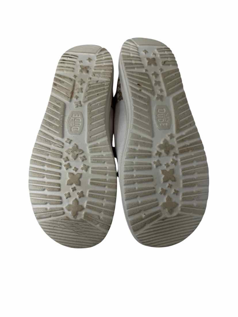Shoe Size 8 HEY DUDE Ivory Canvas Sneakers