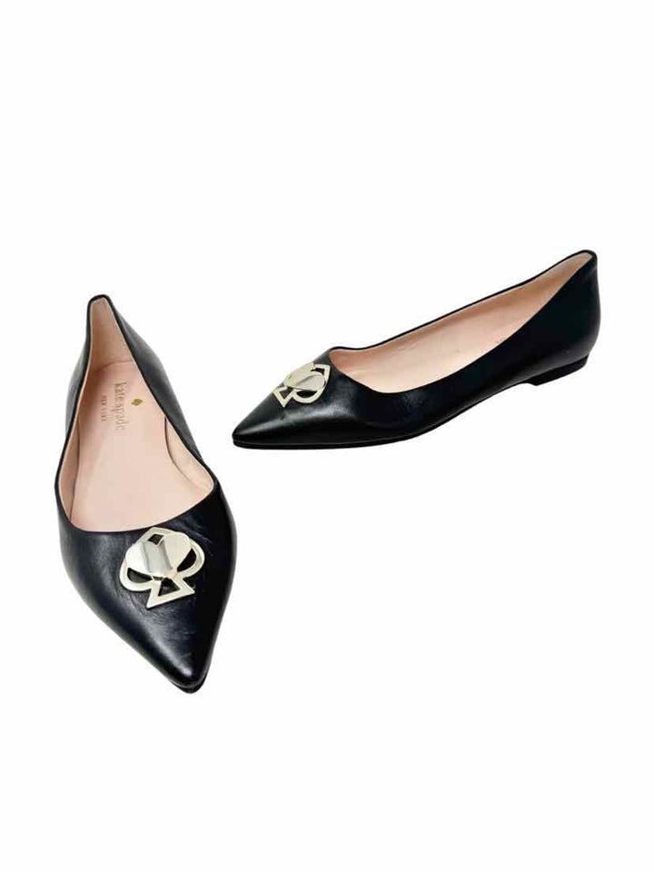 Shoe Size 5 Kate Spade Black Leather Flats