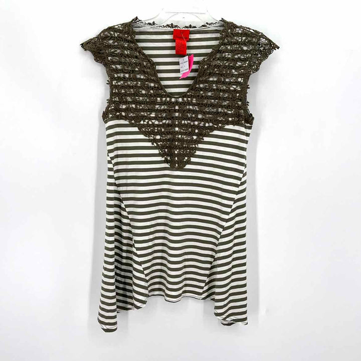 Size S Multi-Color Crochet Shirt