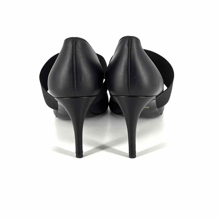 Shoe Size 40 MOCHINO Black Leather Luxury - Pumps