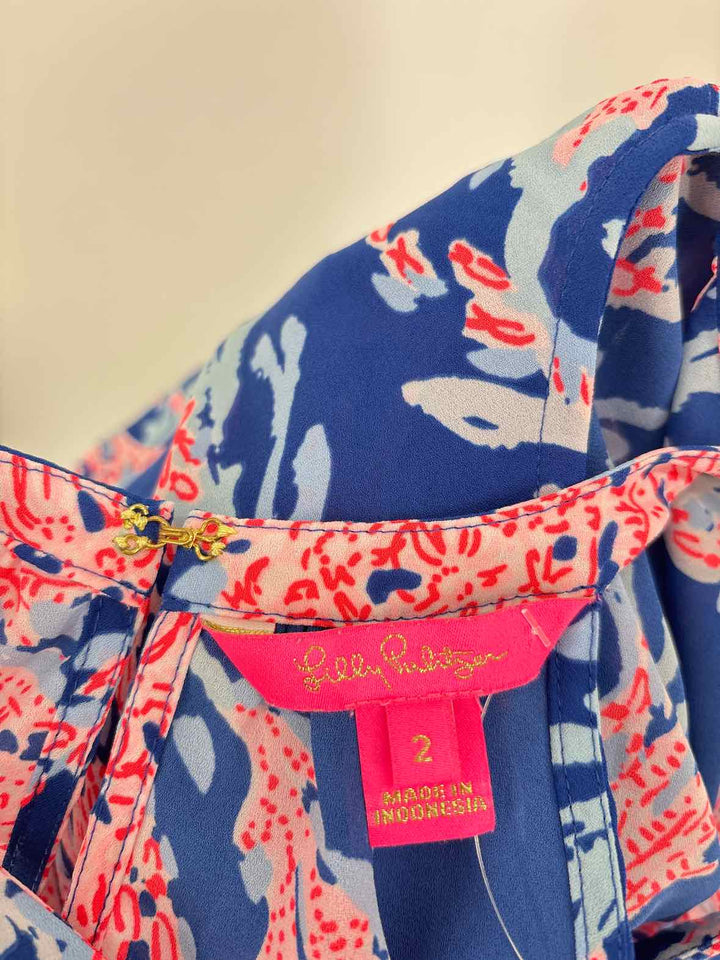 Size 2 Lilly Pulitzer Teal Dress