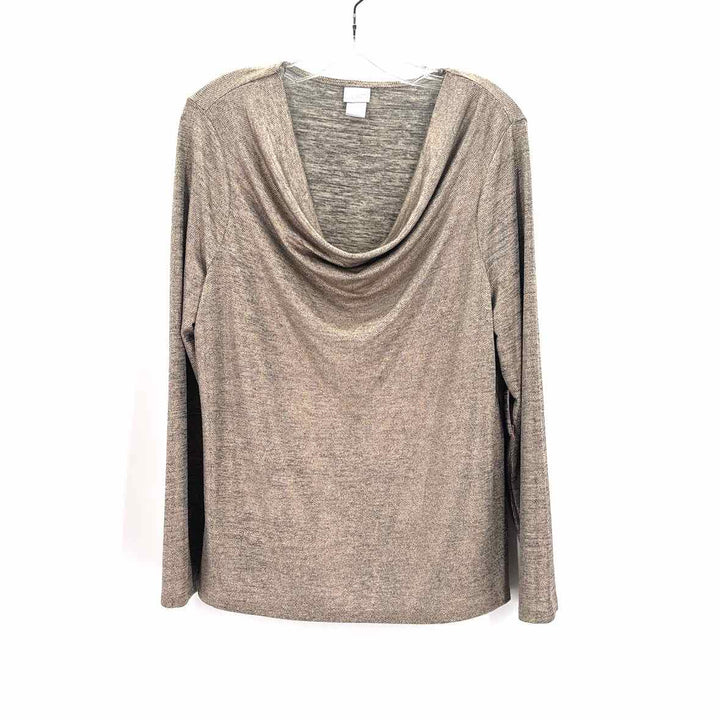 Size L Chico's Bronze Shirt
