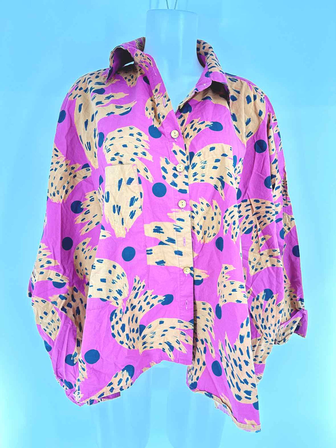 Size M FARM RIO PINK PRINT Shirt