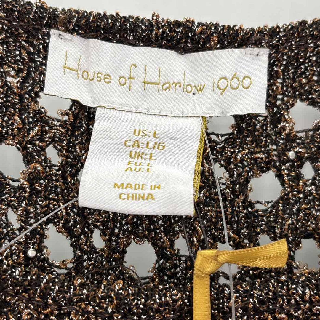 Size L HOUSE OF HARLOW Bronze Dress