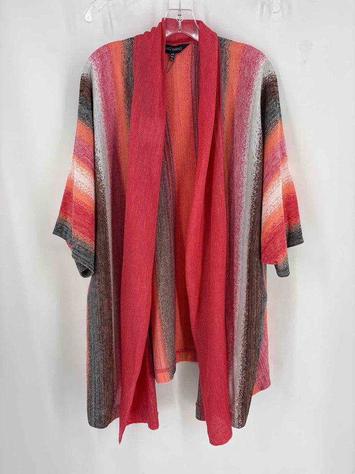 Size 2X MING WANG PINK PRINT Sweater