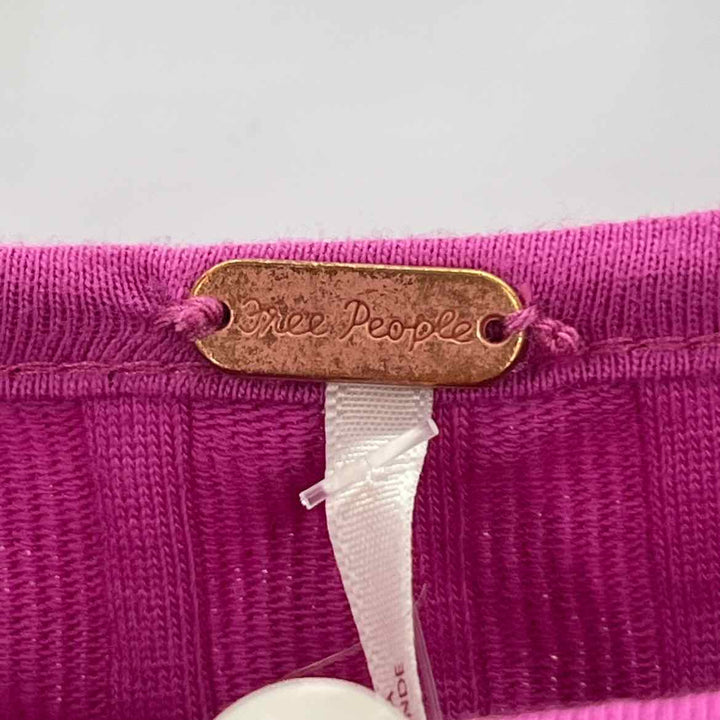 Size S FREE PEOPLE Fuschia Shirt