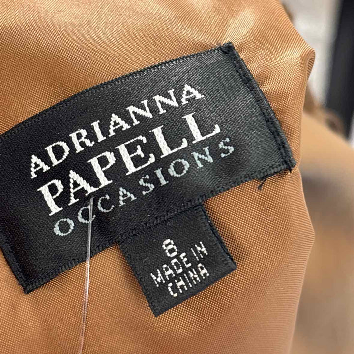 Size 8 Adrianna Papell Bronze Dress